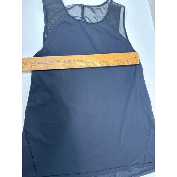 Lululemon Sculpt Tank II Top Shirt Black Mesh Sleeveless Activewear Yoga Size 2 - Picture 4 of 5